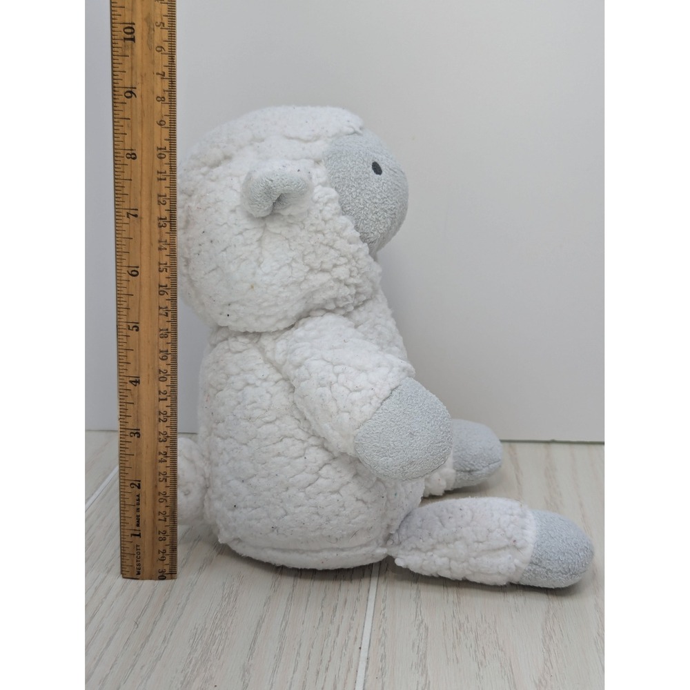 Target Lamb Plush Stuffed Animal White Grey Sherpa Fleece READ - Picture 6 of 9